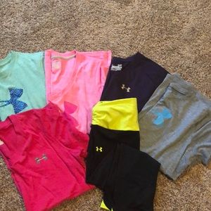 Lot of UA athletic wear.